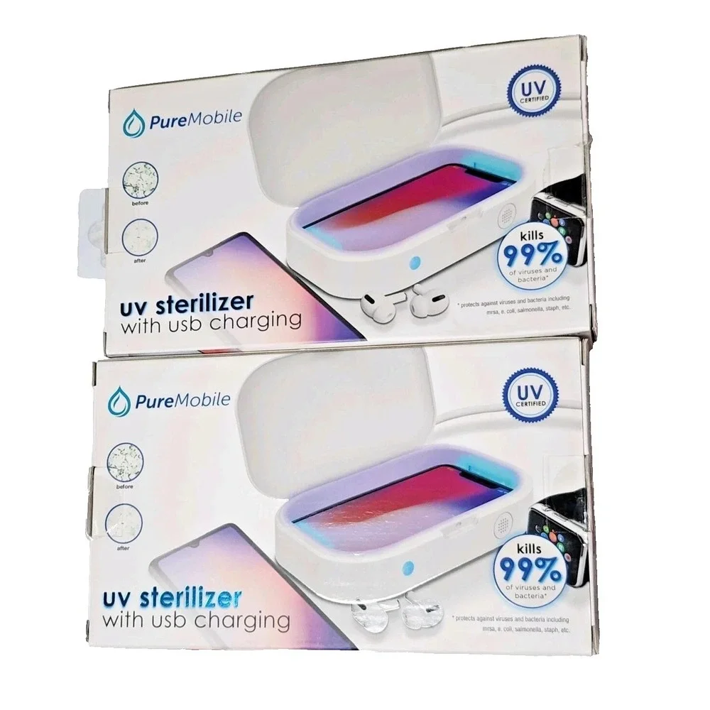 Lot Of 2. PureMobile UV Sterilizer‎ with USB Charging
